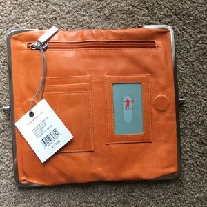 Orange Hobo Wallet